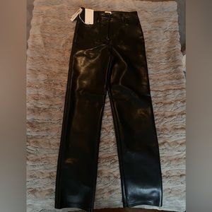 Artizia Leather Melina Pants, Size 6 Tall Length